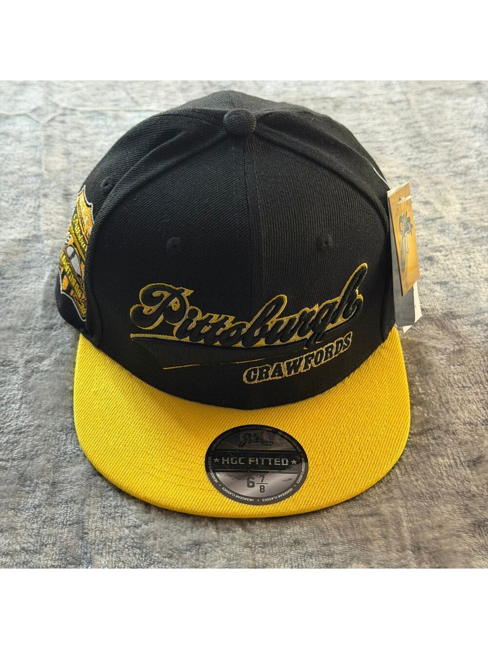Pittsburgh Crawfords Headgear Classics Fitted Hat 6 7/8 Negro Leagues